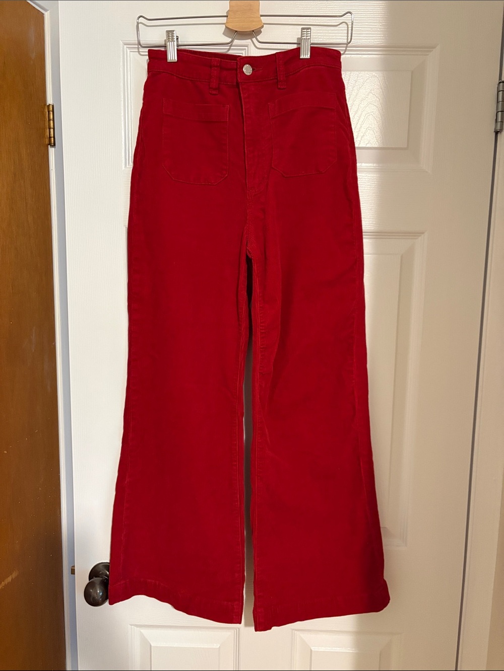 Rolla’s maroon corduroy sailor pants in size 27